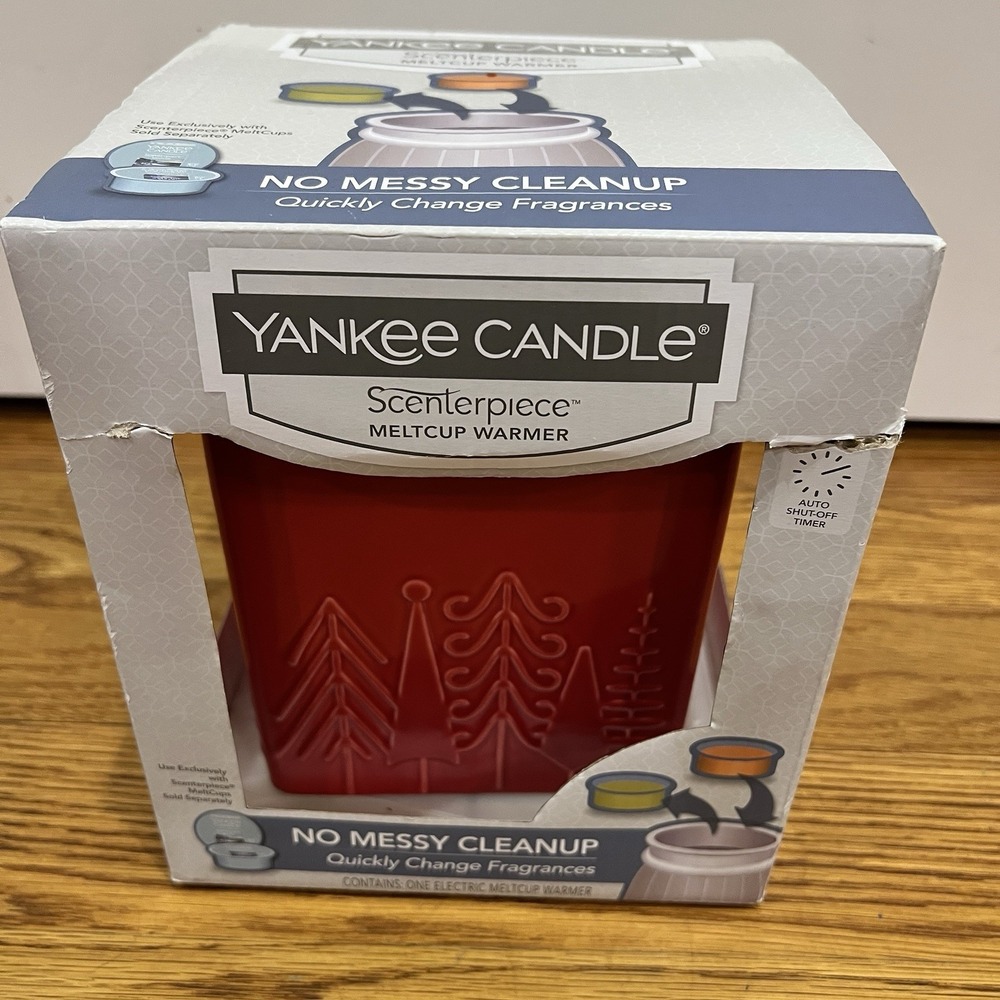 NEW Yankee Candle Scenterpiece Meltcup Warmer 1558346 Linear Trees NEW‎ NIB